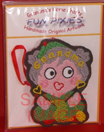 Enlarged view of Grandma knitting